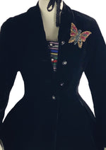 1940s Deadstock Butterfly Sequin Brooch- New!