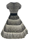 Late 1950s Black and White Cotton Lace Dress- NEW!