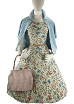 Vintage Late 1940s Field Flowers Rayon Dress- New! (ON HOLD)
