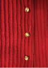 Vintage 1940s Cherry Red Knit Suit- New!