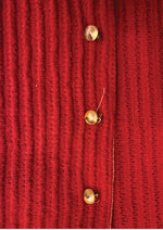 Vintage 1940s Cherry Red Knit Suit- New!