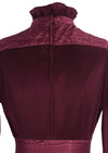 Gorgeous 1970s does 1930s Maroon Dress- New!