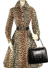 Vintage 1970s Cheetah Print Dress- New!