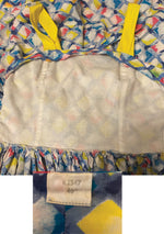 Early 1960s Harlequin Print Cotton Sundress & Bolero- New!