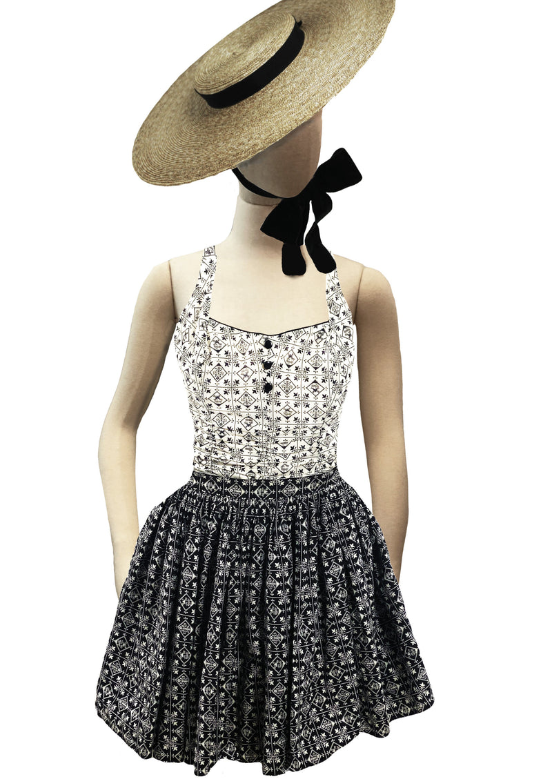 Vintage 1950s Play Set Swimsuit with Matching Skirt- New!