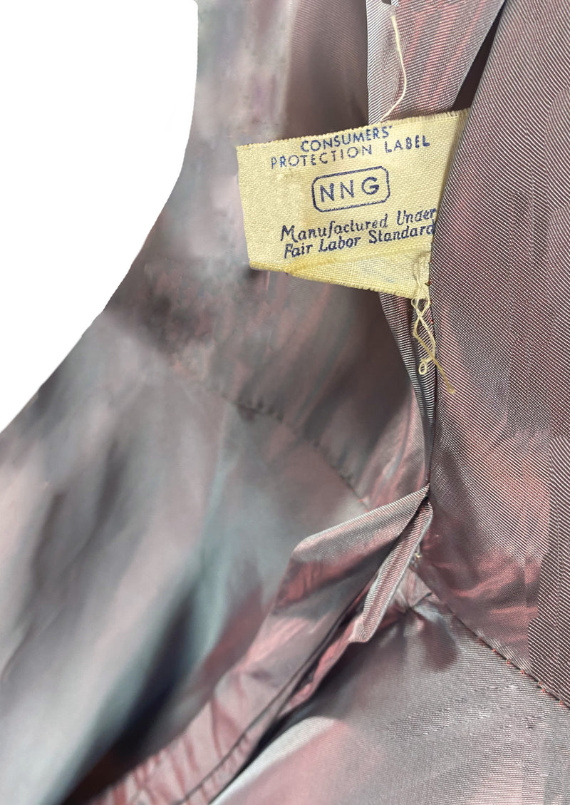 Sensational 1950s Grey/ Silver Princess Coat- New!