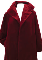 Vintage Late 1950s to Early 1960s Burgundy Coat - NEW!