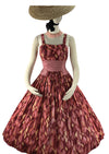 Vintage 1950s Mid Century Atomic Print Cotton Dress- New!