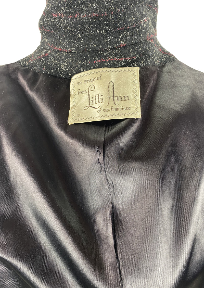 Stunning 1950s Lilli Ann Designer Princess Coat- New!