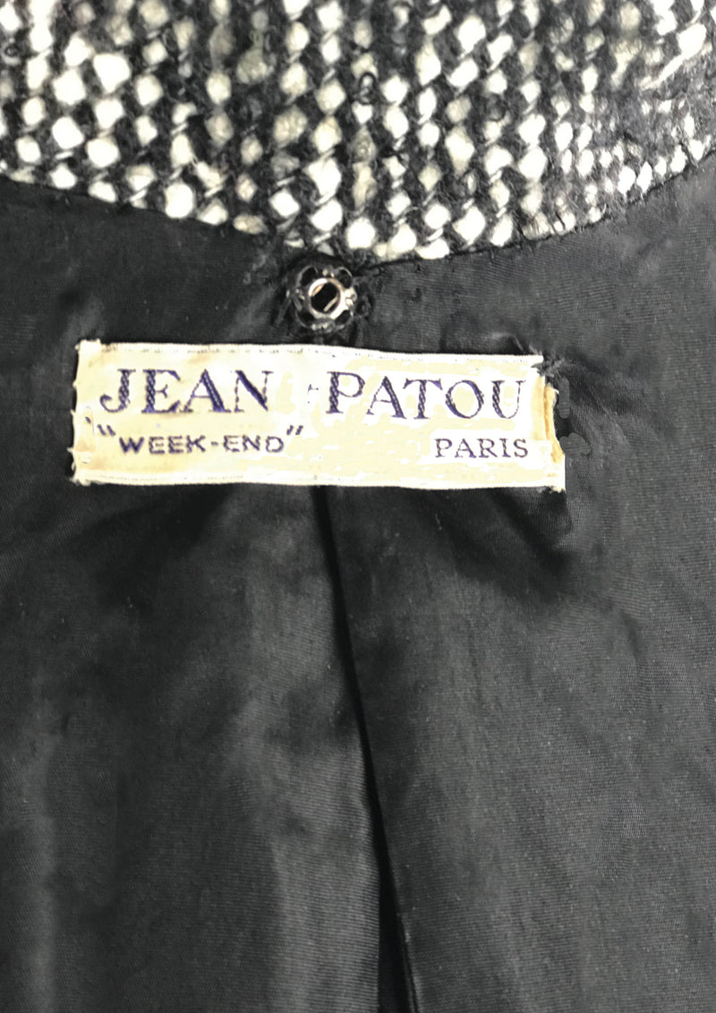 Couture 1960s Jean Patou Wool Dress and Cape - New!