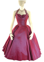 Vintage 1950s Purple Sharkskin Taffeta Cocktail Dress- New!