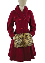 Stunning 1940s Merlot Colour Wool Coat- New!