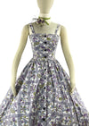 Late 1950s to Early 1960s Lilac Sprig Floral Sundress - NEW!