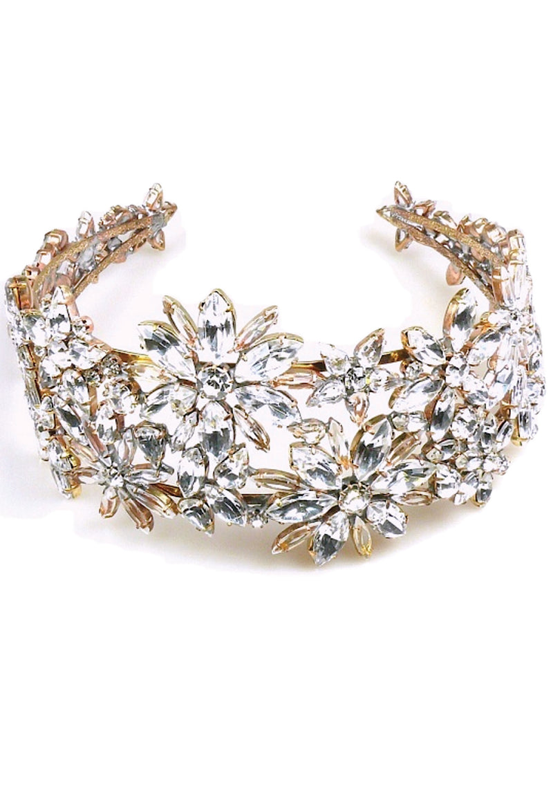 Spectacular Large Clear Crystal Headband