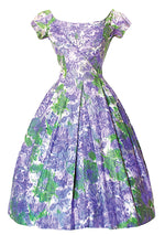 1950s Impressionist Lilac Dress - New!
