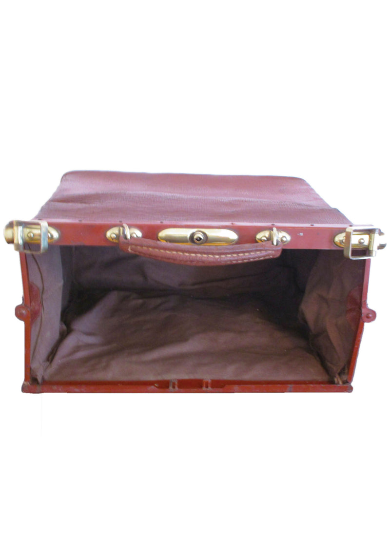 Antique 1900s French Leather Doctor's Case - New!