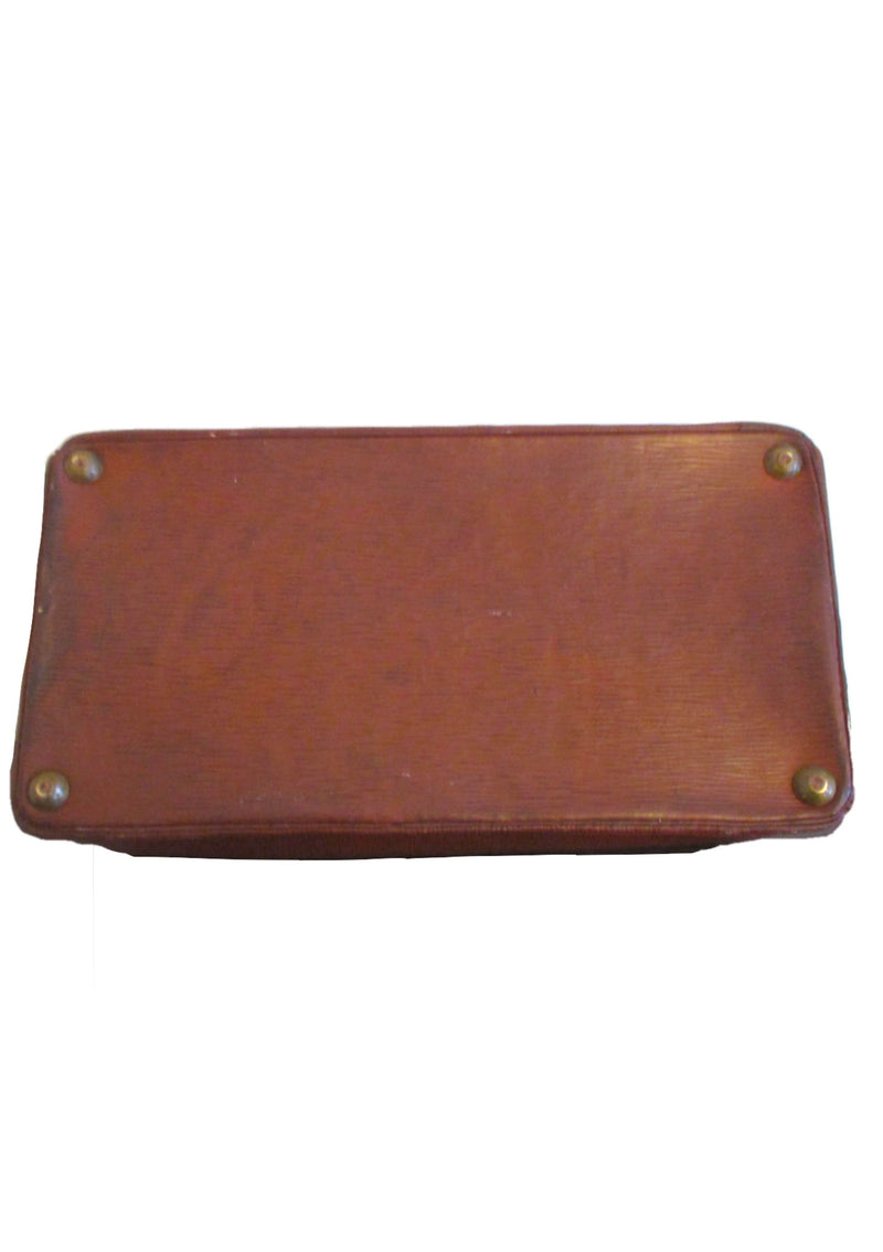 Antique 1900s French Leather Doctor's Case - New!