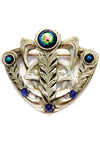 Antique 1900s Art Nouveau Silver Metal Brooch - New!