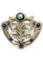 Antique 1900s Art Nouveau Silver Metal Brooch - New!