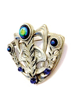Antique 1900s Art Nouveau Silver Metal Brooch - New!