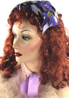 Vintage 1950s Purple and Lilac Floral Bandeau - New!