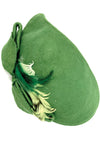 Charming Vintage 1950s Pea Green Wool Hat - New!