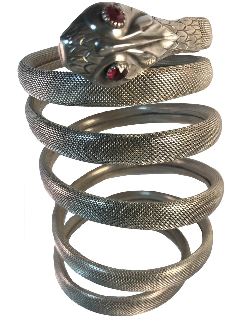 Magnificent Silver Snake Bracelet 1900 -1920 - New!