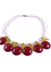 1940s Bakelite Apple Necklace & Brooch Set - New!