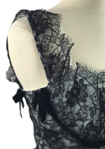 Exceptional Vintage 1950s Black Lace Party Dress - New!