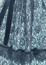 Exceptional Vintage 1950s Black Lace Party Dress - New!