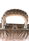 Vintage 1960s Natural Wicker Handbag - New!