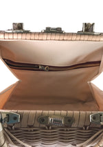 Vintage 1960s Natural Wicker Handbag - New!