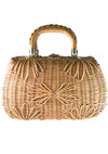 Vintage 1960s Natural Wicker Handbag - New!
