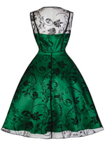 Recreation of 1950s Emerald Green Party Dress - New!