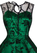Recreation of 1950s Emerald Green Party Dress - New!