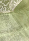 Vintage 1950s Pistachio Green Net Lace Party Dress - New!