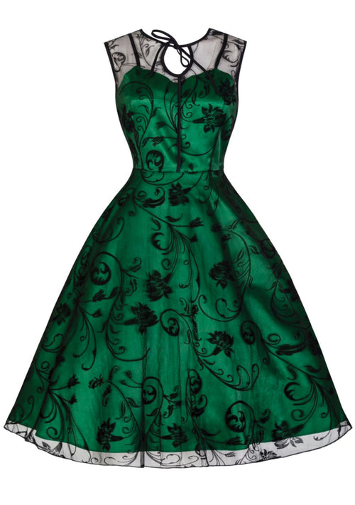 Recreation of 1950s Emerald Green Party Dress - New!