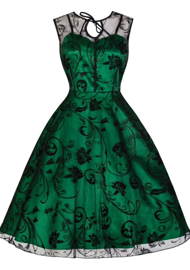 Recreation of 1950s Emerald Green Party Dress - New!