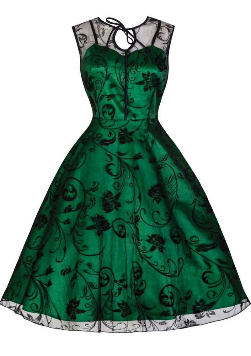 Recreation  1950s Emerald Green Party Dress XL - New! (Dave)
