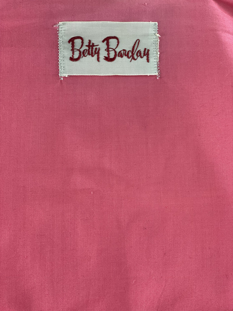 1950s Pink & White Gingham Ensemble by Betty Barclay- NEW!