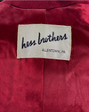 Vintage Late 1950s to Early 1960s Burgundy Coat - NEW!