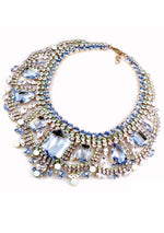 Gorgeous Blue Crystal Necklace- New!