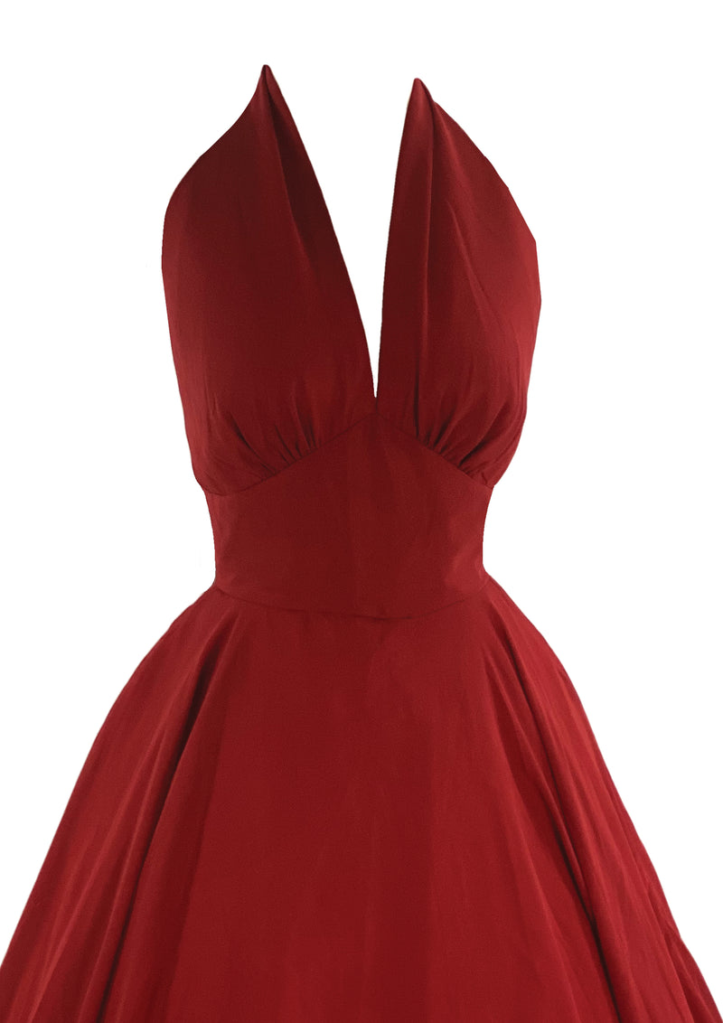 Recreation of Marilyn Monroe's 1950s Red Cocktail Dress - New!