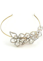 Striking Czech Clear Crystal and AB Stones Headband