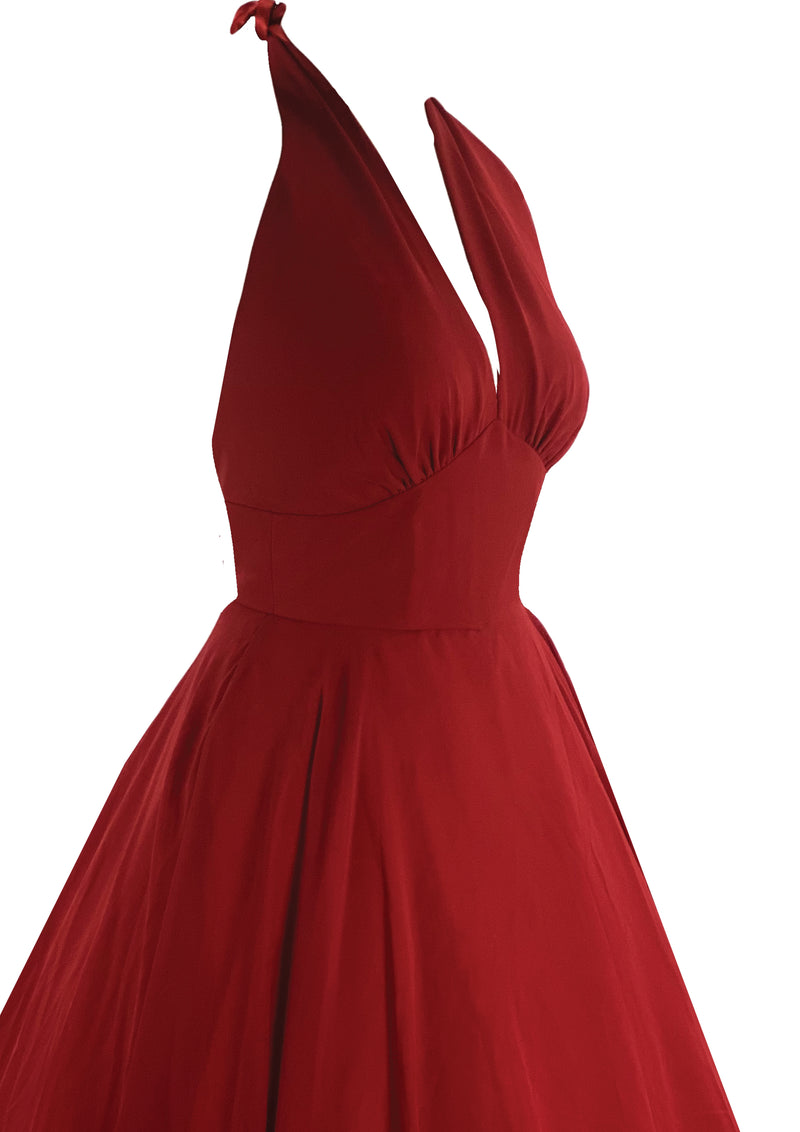 Recreation of Marilyn Monroe's 1950s Red Cocktail Dress - New! Coutura Vintage Recreation of Marilyn Monroe's 1950s Red Cocktail Dress - New! Coutura Vintage