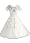 Original 1950s Ivory Lace and Tulle Wedding Dress