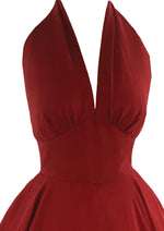 Recreation of Marilyn Monroe's 1950s Red Cocktail Dress - New!