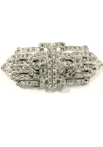 Outstanding 1930s Duette Rhinestone Brooch - New!