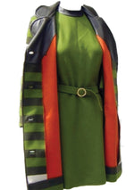 Designer Mod 1960s Green Dress and Coat Ensemble - New!