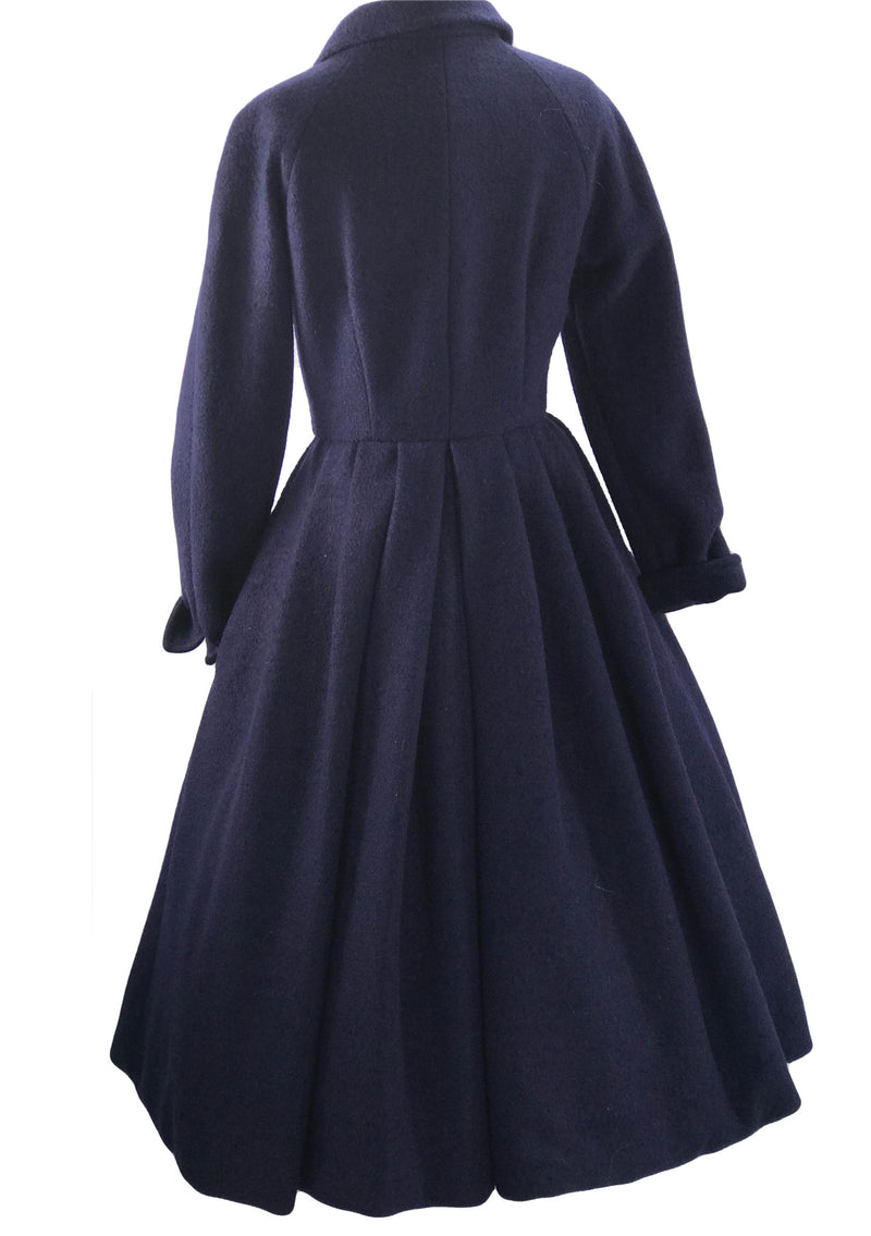 1950s French Blue Princess Coat - New!